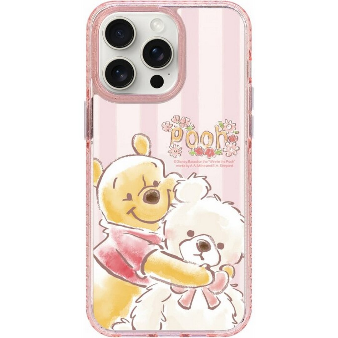 Disney小熊维尼 iPhone 16 Samsung S25 气垫防摔标准镜面手机壳 - 手机壳/手机套 - 塑料 多色