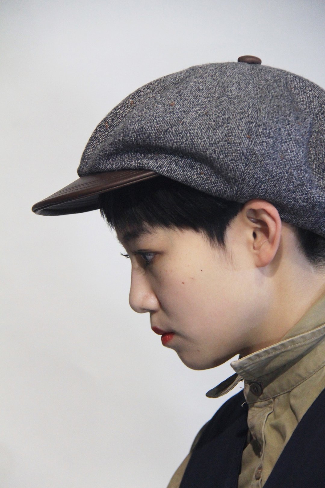 NEWSPAPER BOY 报童帽 - 帽子 - 羊毛 灰色