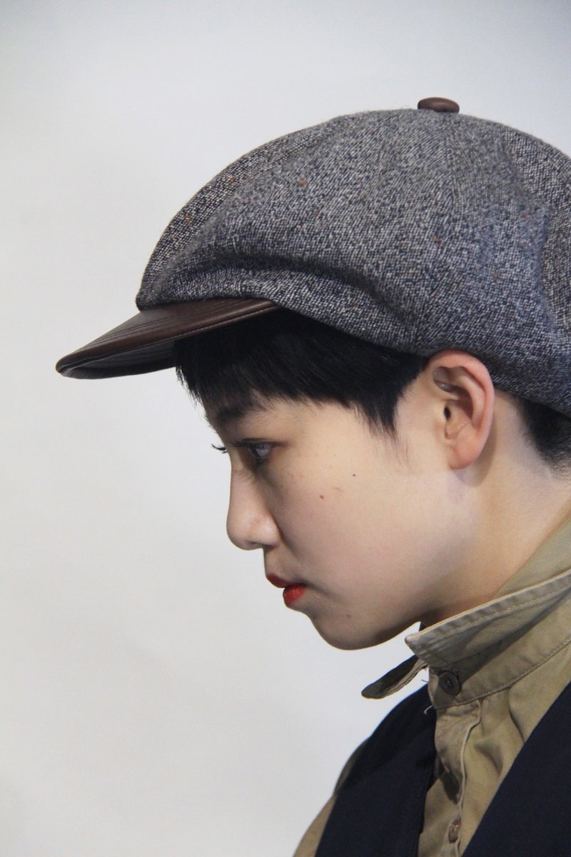 NEWSPAPER BOY 报童帽 - 帽子 - 羊毛 灰色