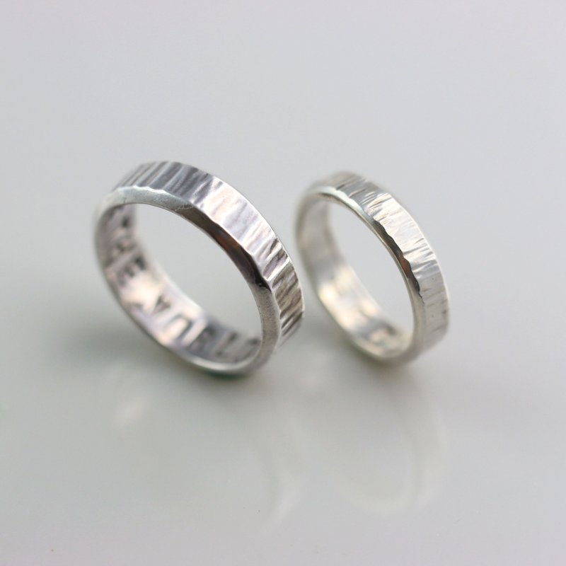 台北手作戒指+情侣对戒 I 文化币 I 纹艺戒 I 手作银戒指 - 金工/饰品 - 银 