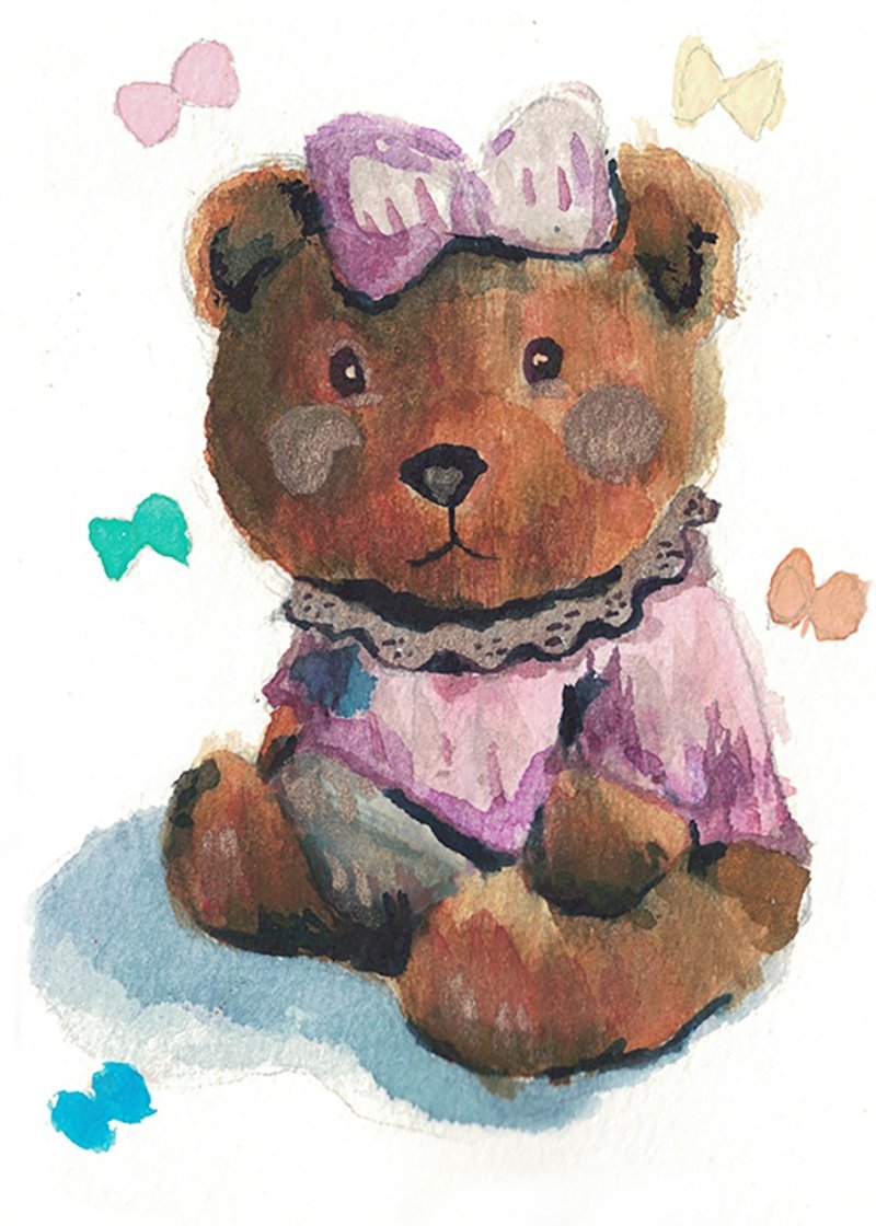 Printable for only Wall Art,Baby Portrait Prints,Digital file by Watercolor. - 电子手绘真人画像/绘画/插画 - 其他材质 