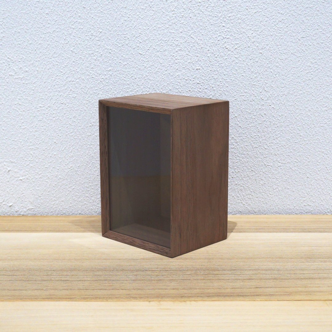 Walnut Canister Rectangle S - 收纳用品 - 木头 咖啡色