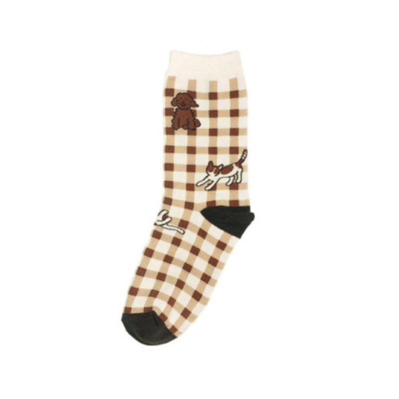 2017 F/W i hate monday x lee sarim collaboration socks - 袜子 - 棉．麻 咖啡色