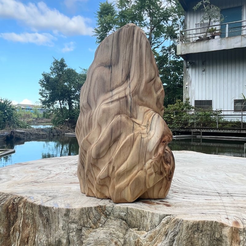 心山系列　拂肖　家饰摆件　小山水　雕刻件 - 摆饰 - 木头 橘色