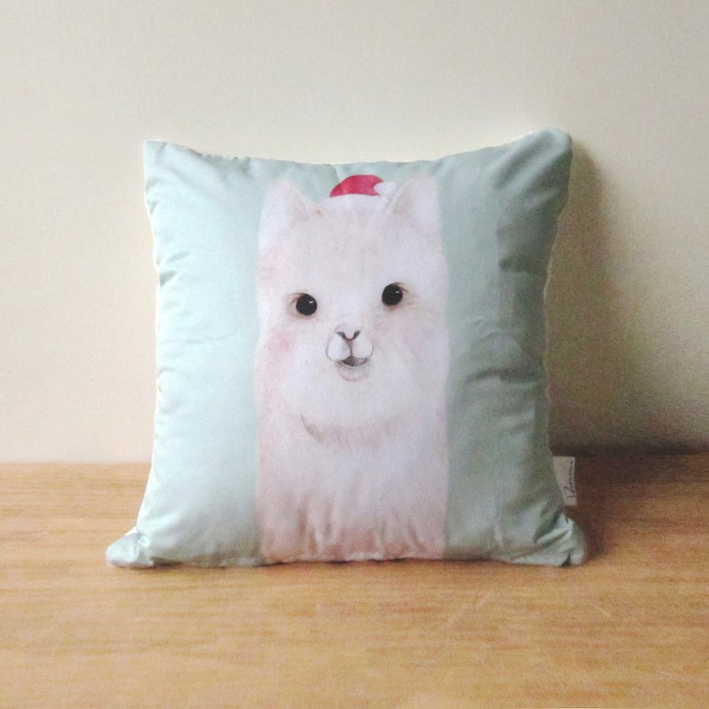 DUNMI等米 | 原创设计-草泥马的圣诞节 - 枕头/抱枕 - 聚酯纤维 