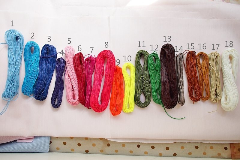 蚕丝蜡绳颜色色号参考(此为范本区请勿下标) - 其他 - 其他材质 多色