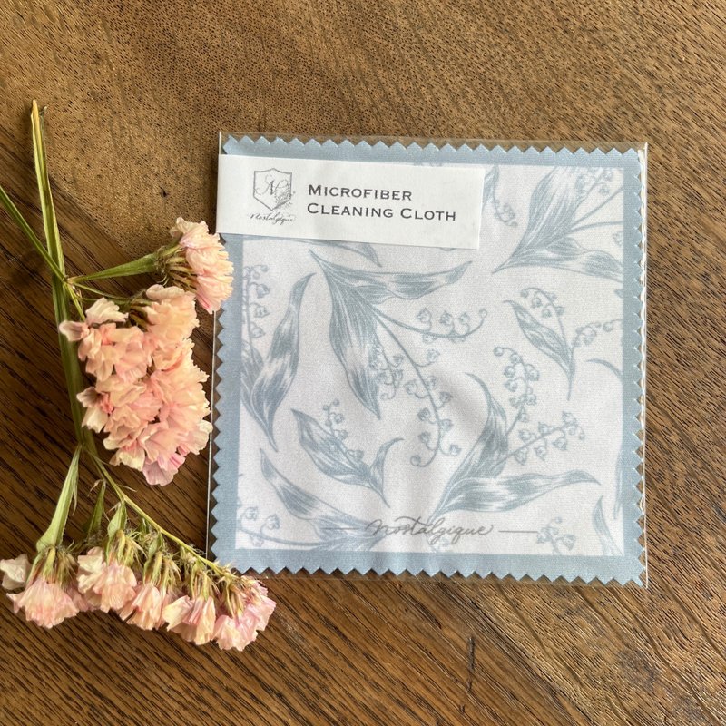 铃兰花纹眼镜布 - 眼镜/眼镜框 - 其他人造纤维 蓝色