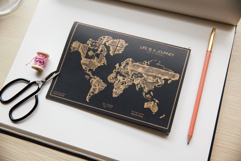 手帐行事历－世界地图 - 笔记本/手帐 - 纸 