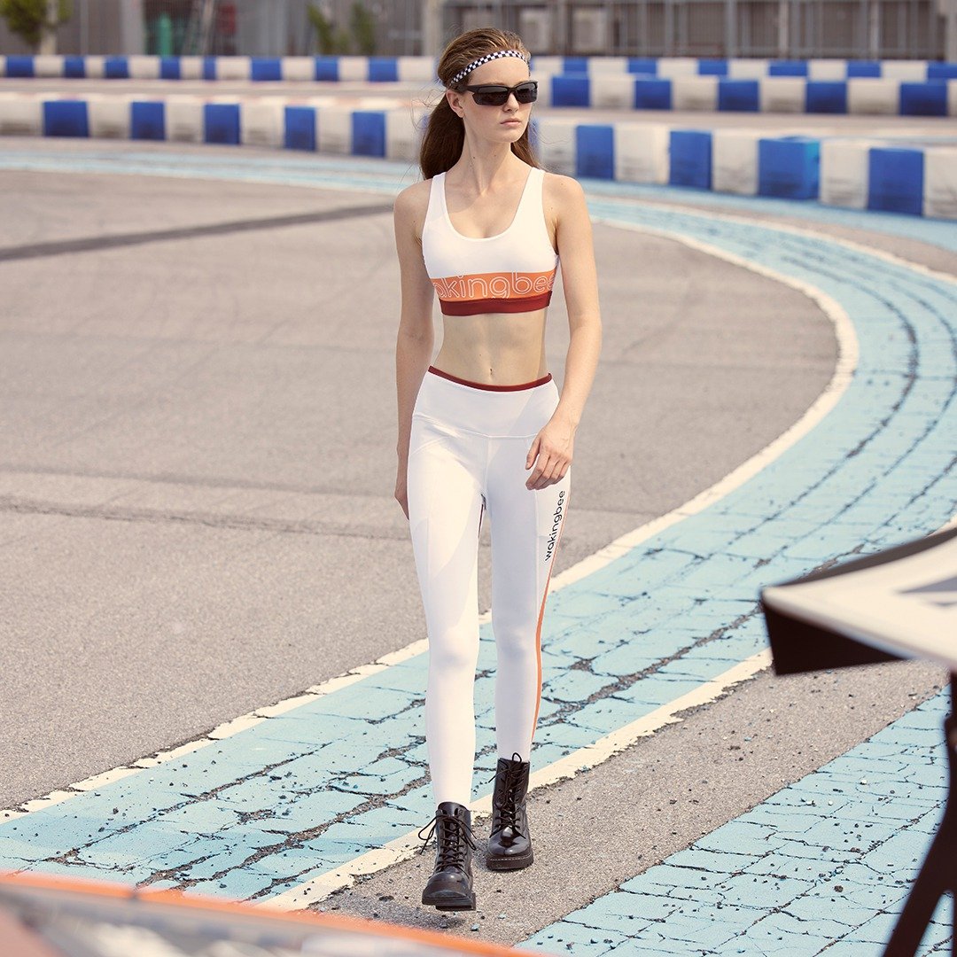 Rally Leggings - White - 女装运动裤 - 尼龙 白色