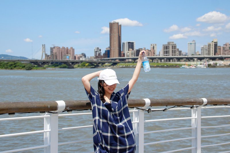 格纹洋装 蓝 - 洋装/连衣裙 - 棉．麻 蓝色