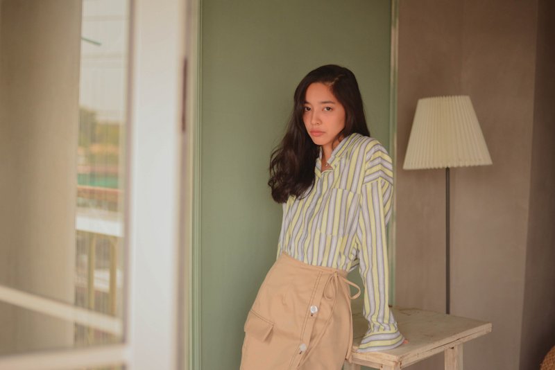 Highestjump BINKBINK striped shirt - 女装衬衫 - 棉．麻 