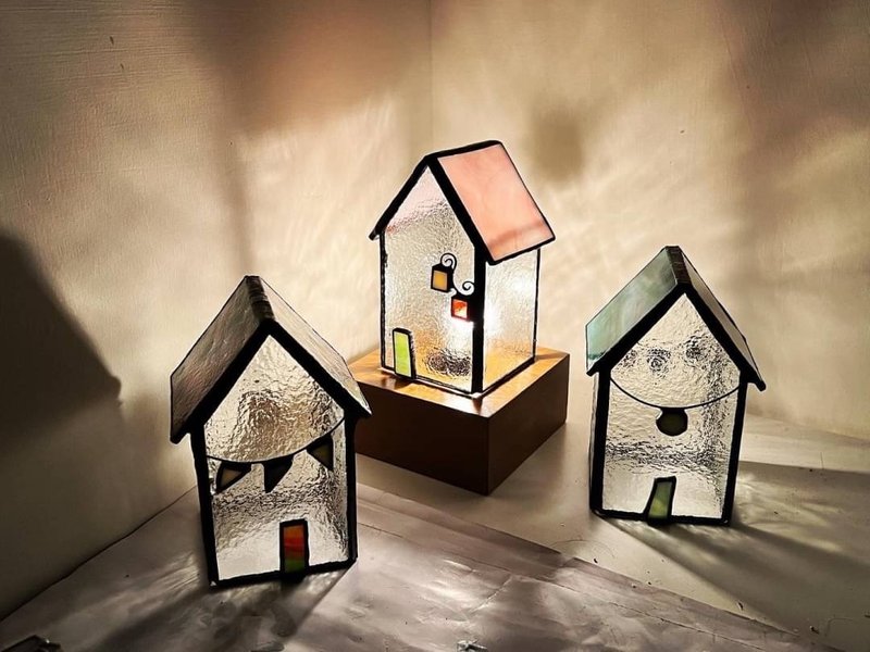 极光小屋(玻璃小夜灯) - 摆饰 - 玻璃 多色