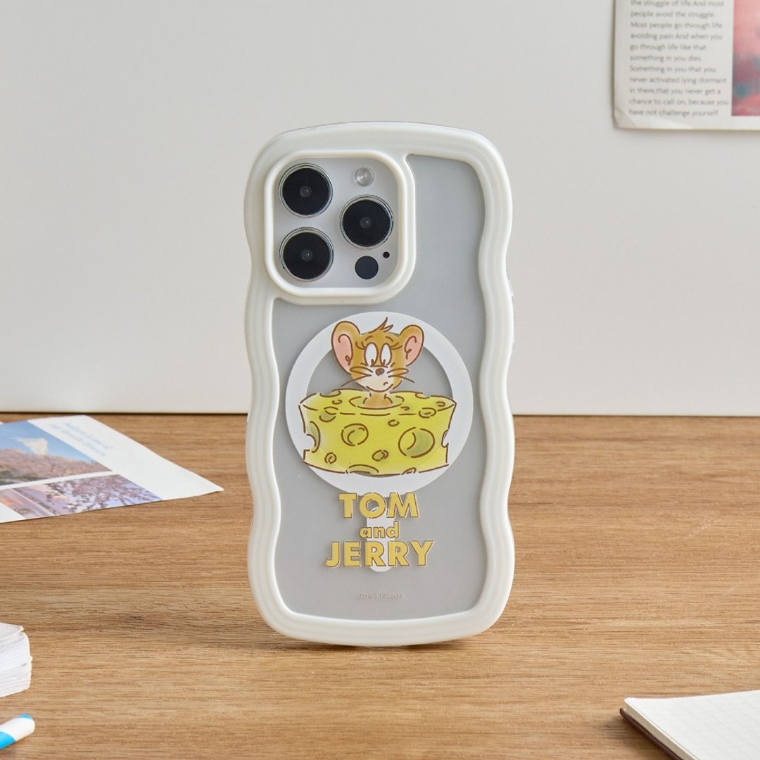 汤姆猫与杰利鼠藏匿起司MagSafe iPhone波浪手机壳 - 手机壳/手机套 - 硅胶 多色