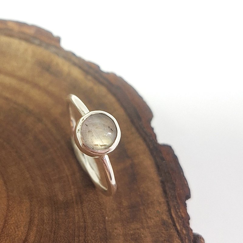 时晴金工  | 刚刚好的温度 | 拉长石银戒 - 戒指 - 纯银 银色
