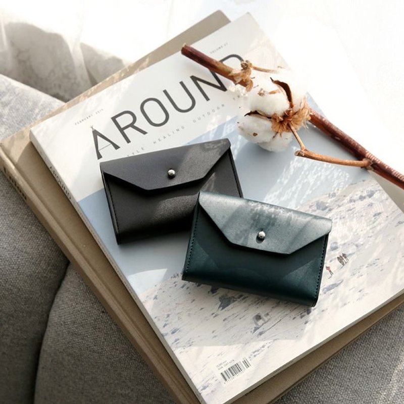 Funnymade 大人仿皮革折叠名片票卡夹-尊爵黑,FNM35284 - 名片夹/名片盒 - 真皮 黑色