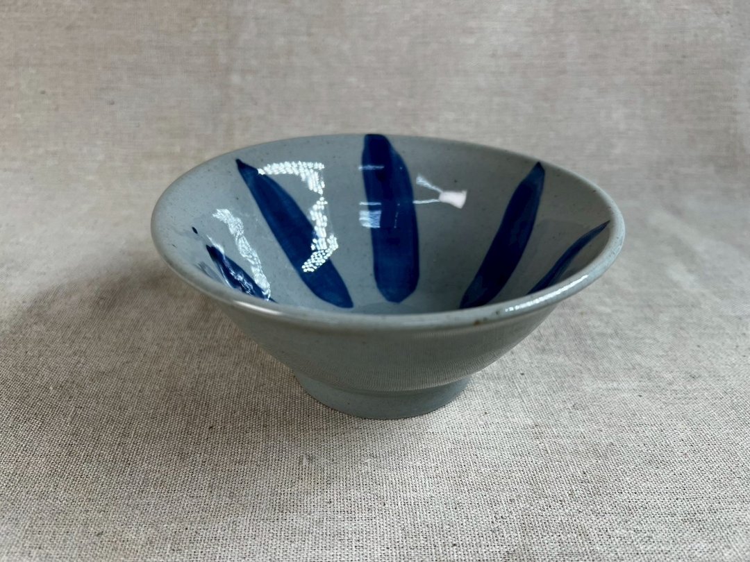 青花花纹陶碗-2 - 碗 - 陶 蓝色