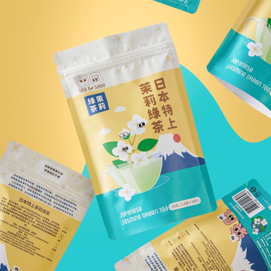 【Sage Tea 原叶茶包 - 有绳】 【随机新旧包装】 茉莉绿茶 10个 - 茶 - 其他材质 