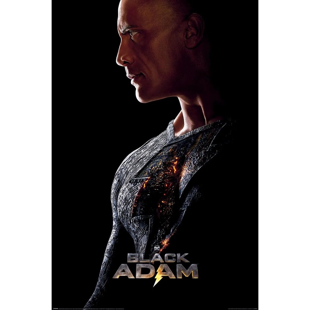 【DC】黑亚当(侧身)进口海报/巨石强森/Black Adam/The Rock - 海报/装饰画/版画 - 纸 黑色