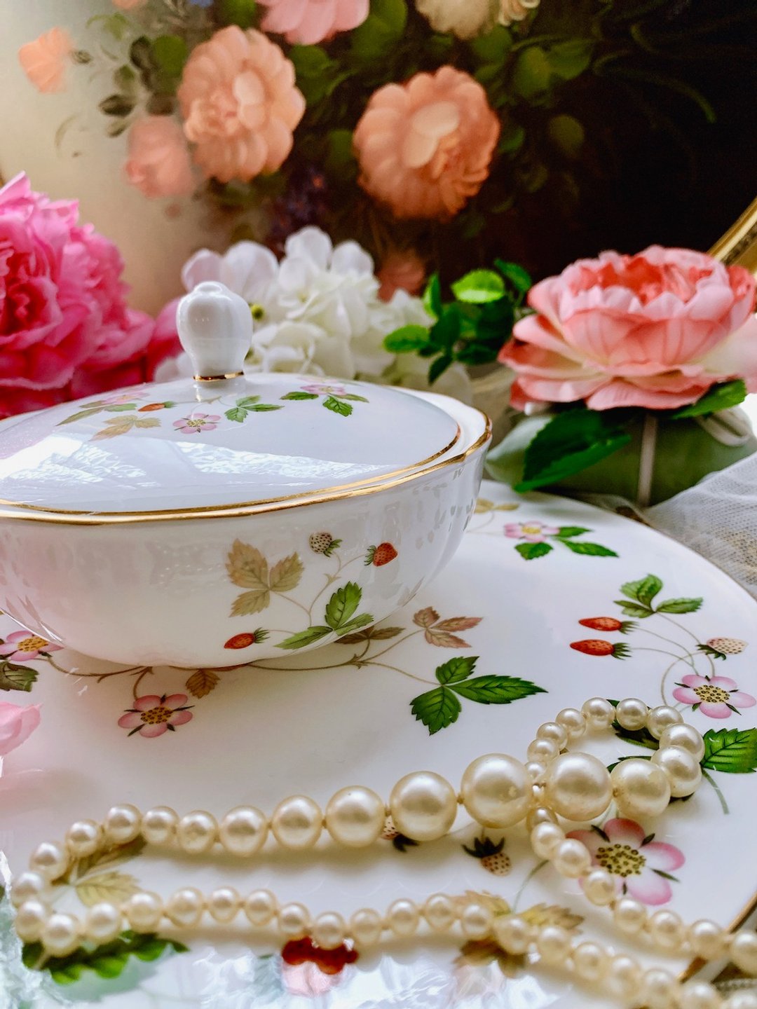英国骨瓷 Wedgwood 野草莓 Wild Strawberry饰品盘 糖果罐 点心盘 - 其他 - 瓷 多色