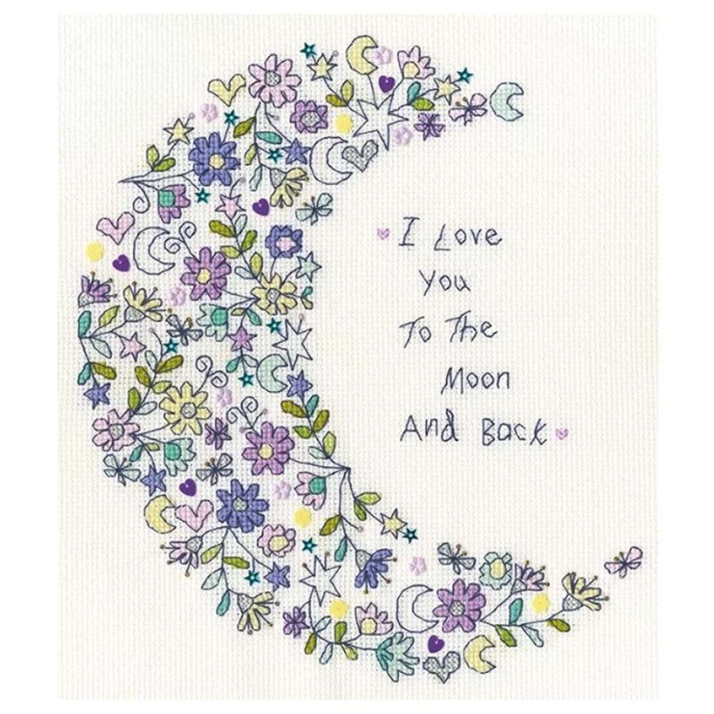 Bothy Threads 十字绣材料包 - 爱向月球 - 编织/刺绣/羊毛毡/裁缝 - 其他材质 