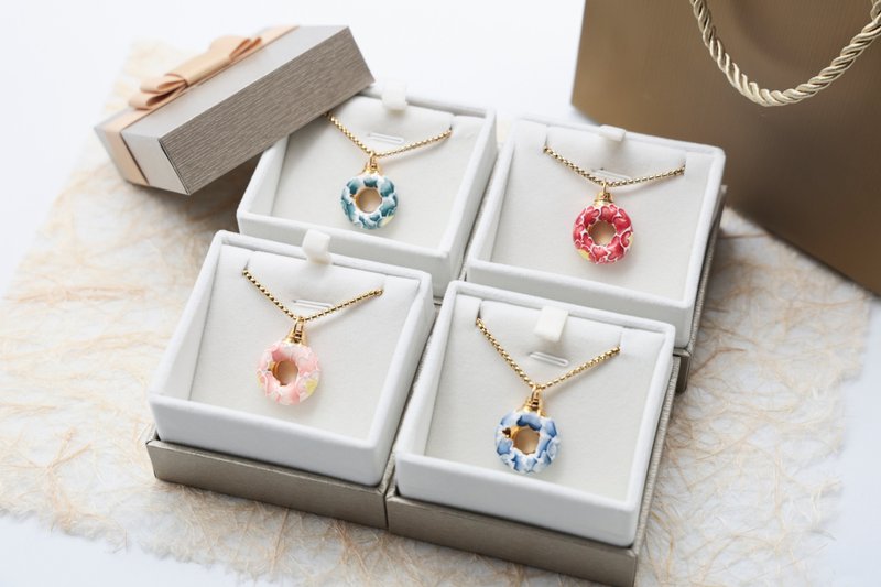 龙珥窑-牡丹情缘精油项链 - 项链 - 瓷 