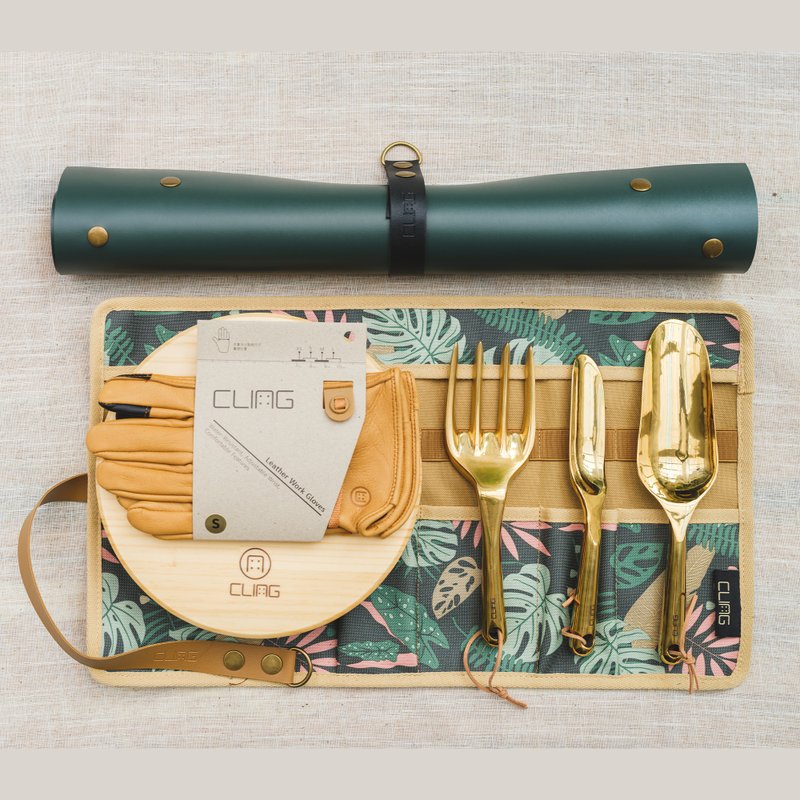 【园艺进阶组合】-黑绿色仿皮革垫系列 - 植栽/盆栽 - 其他材质 