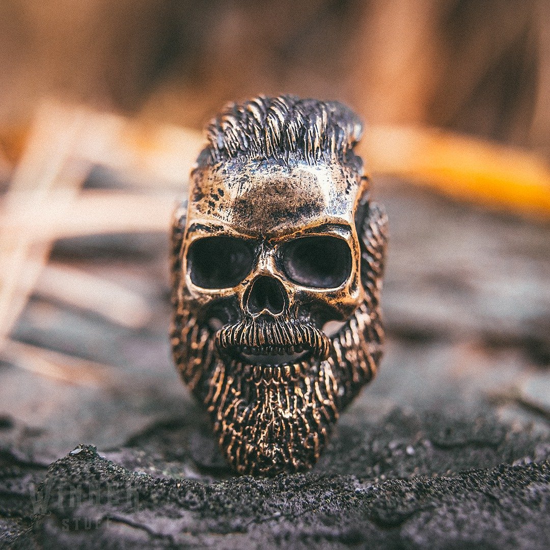 Ragnar Lodbrok - knife bead lanyard bead paracord bead edc bead - 钥匙链/钥匙包 - 其他金属 金色