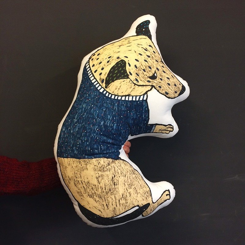 斑点呆瓜造型抱枕 - 枕头/抱枕 - 其他材质 蓝色