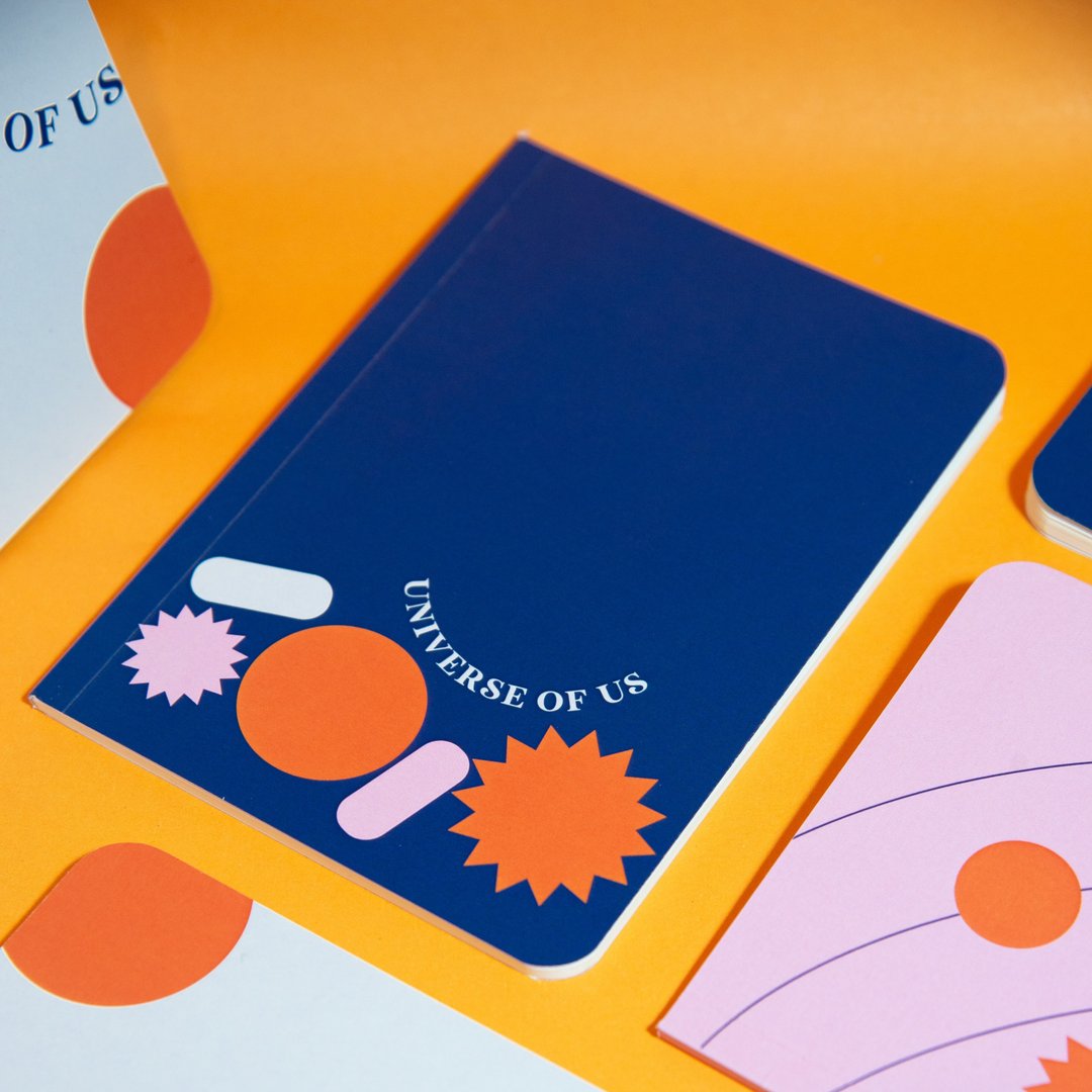 Notebook Universe of Us (Navy) - 笔记本/手帐 - 纸 