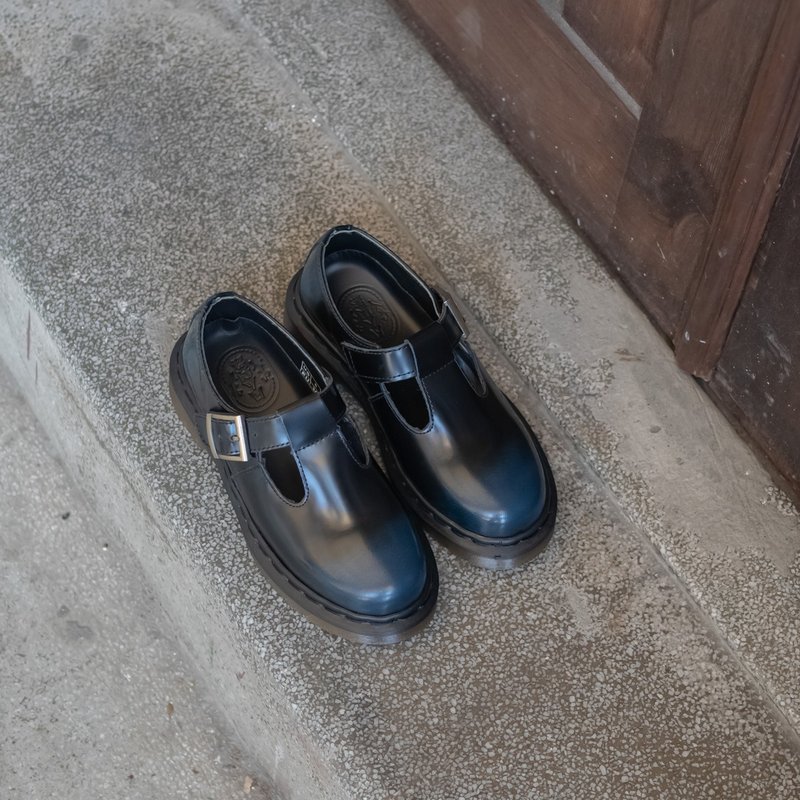 马丁玛莉珍_极光蓝  女版 35~45 大尺码 - 玛莉珍鞋 - 真皮 蓝色