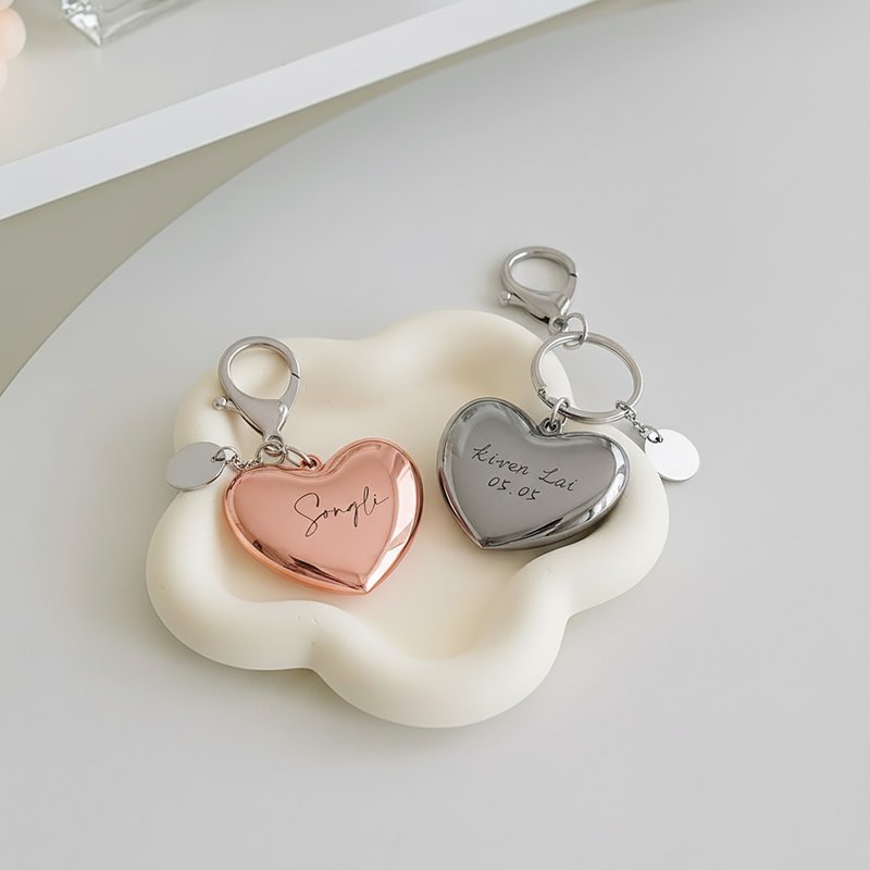 【礼物订制】爱心造型悠游卡吊饰礼盒|可定制化镌刻|正版授权 - 钥匙链/钥匙包 - 其他金属 多色