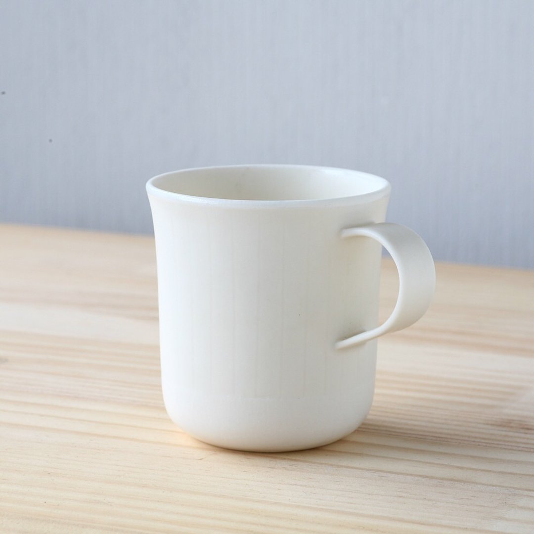 White porcelain coffee mug, Pottery, Ceramic, - 咖啡杯/马克杯 - 瓷 白色