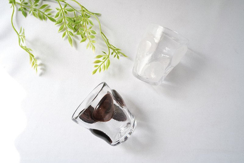 【秋季福袋】波点杯2件组/黑、白 - 玻璃杯 - 玻璃 黑色