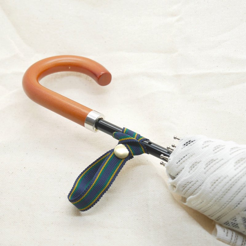 伞带藏青绿黄条纹 - 雨伞/雨衣 - 其他材质 蓝色