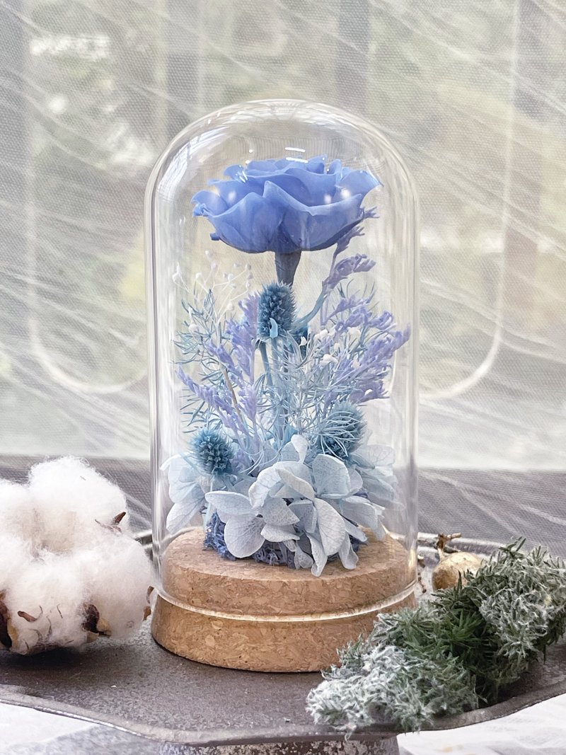 Rosemary小小花园玻璃罩-COLORFUL   永生花/情人节/生日/毕业礼 - 干燥花/捧花 - 植物．花 多色