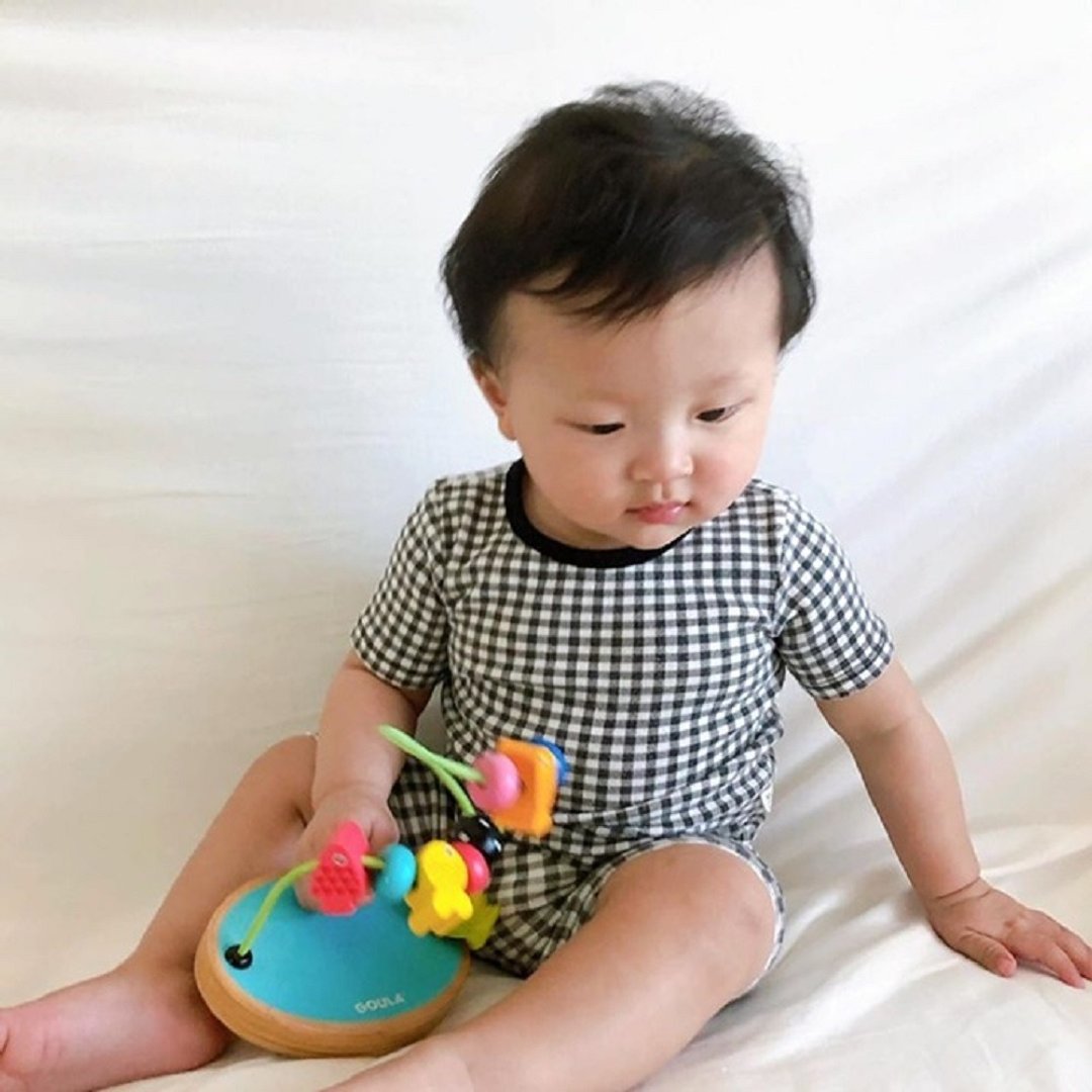 *本期超优惠*韩国婴幼儿格子居家服套装 •Gentleman Set• - 童装上衣 - 棉 