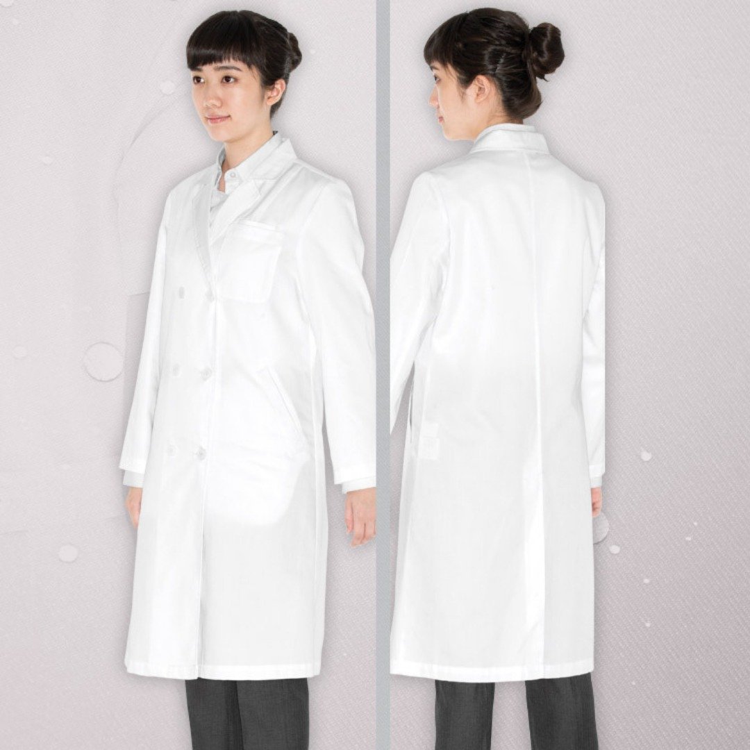 纳米抗菌医疗级制服医生袍中医袍白袍实验室袍医科生女 - 女装休闲/机能外套 - 聚酯纤维 白色