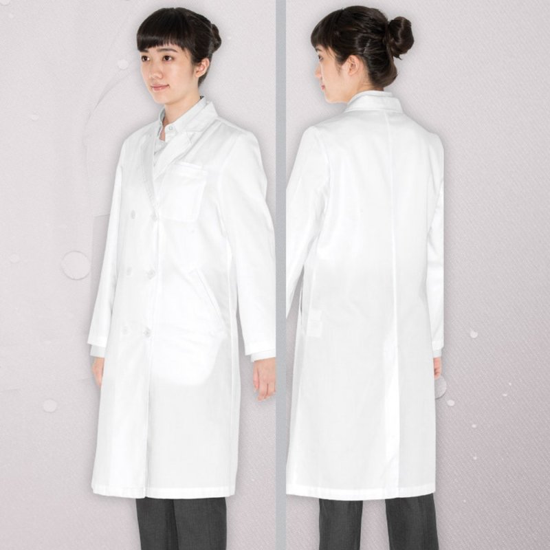 纳米抗菌医疗级制服医生袍中医袍白袍实验室袍医科生女 - 女装休闲/机能外套 - 聚酯纤维 白色