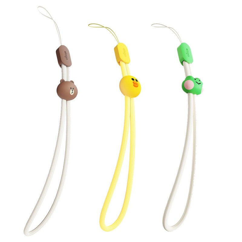 LINE FRIENDS 手机手腕绳 Airpods耳机挂绳 - 手机配件 - 尼龙 咖啡色