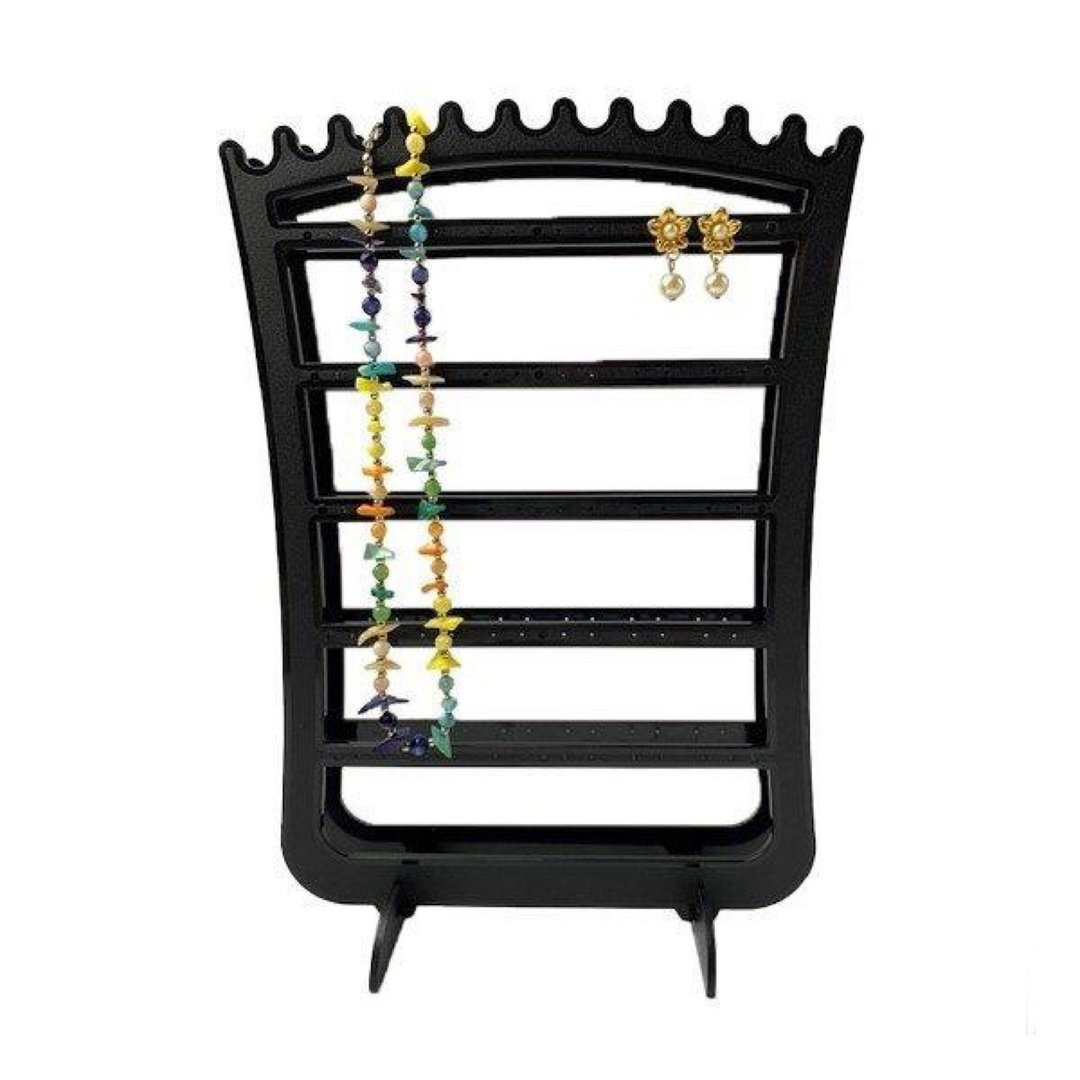 Earrings necklace stand 2way - 收纳用品 - 塑料 黑色