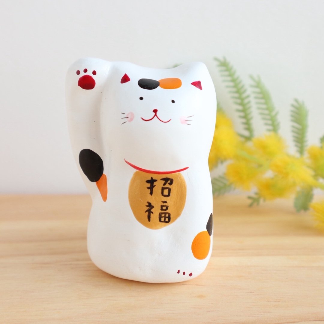 三花猫招财猫 - 摆饰 - 纸 橘色
