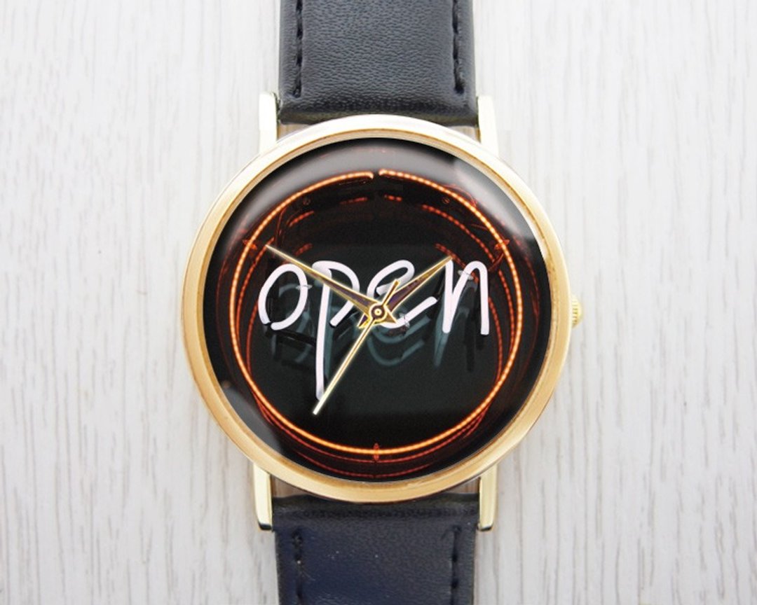 Aways open - 女表/男表/中性表/配件饰品【Special U Design】 - 女表 - 其他金属 黑色