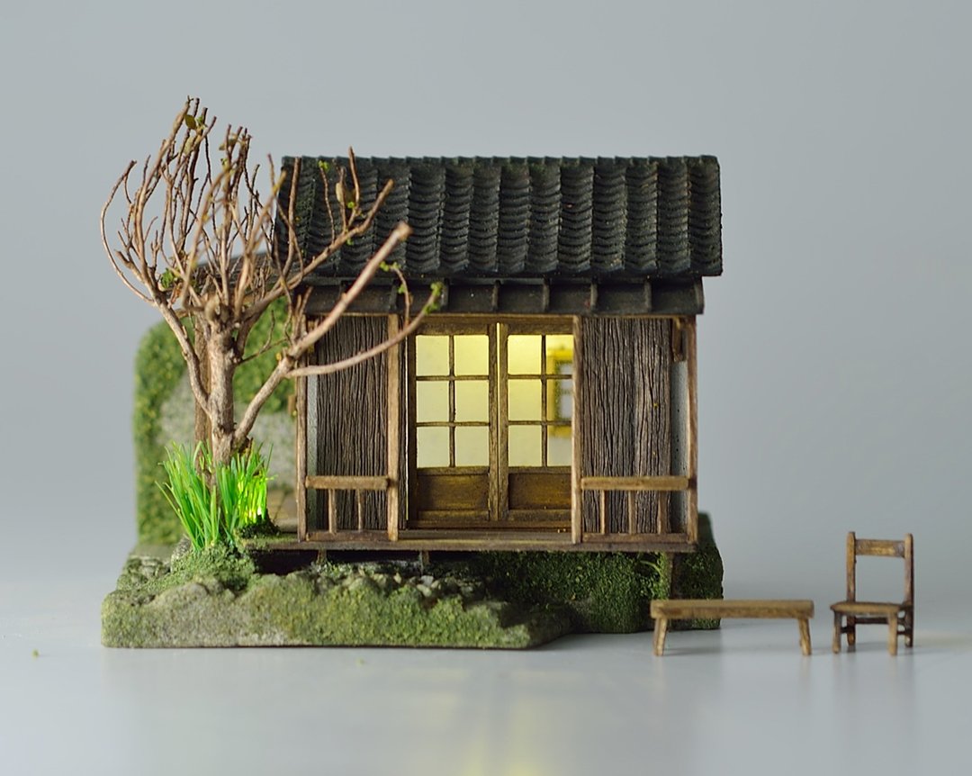水泥老屋创作--廊道老屋 - 摆饰 - 水泥 咖啡色