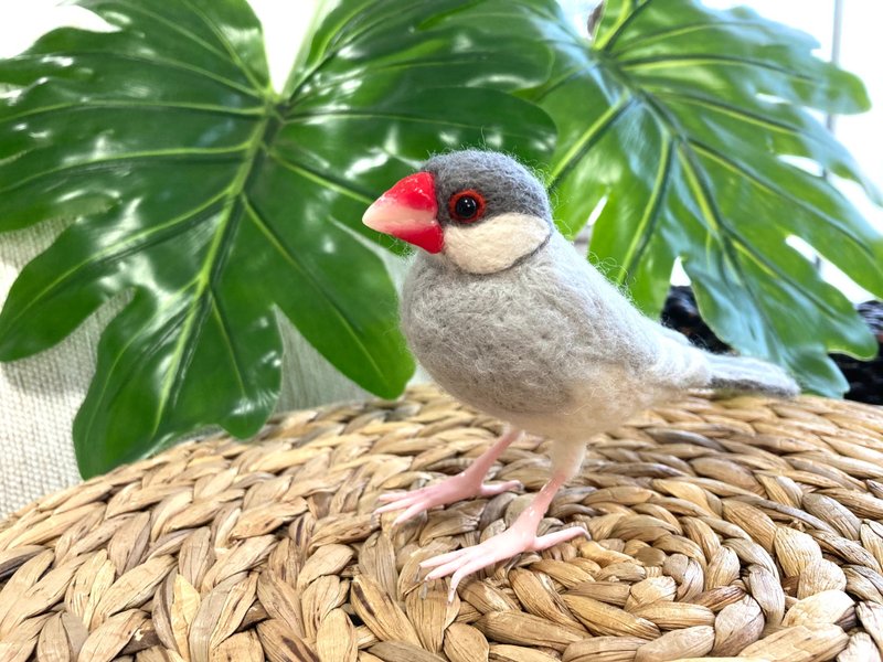 St 様订制款 羊毛毡 银色斑 fin - 玩偶/公仔 - 羊毛 银色