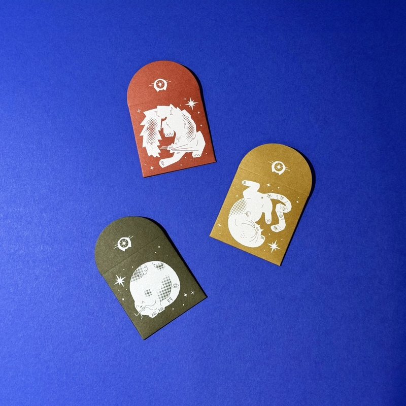 MEOWGIC 迷你袋 3入 / 一组 - 红包/春联 - 纸 蓝色