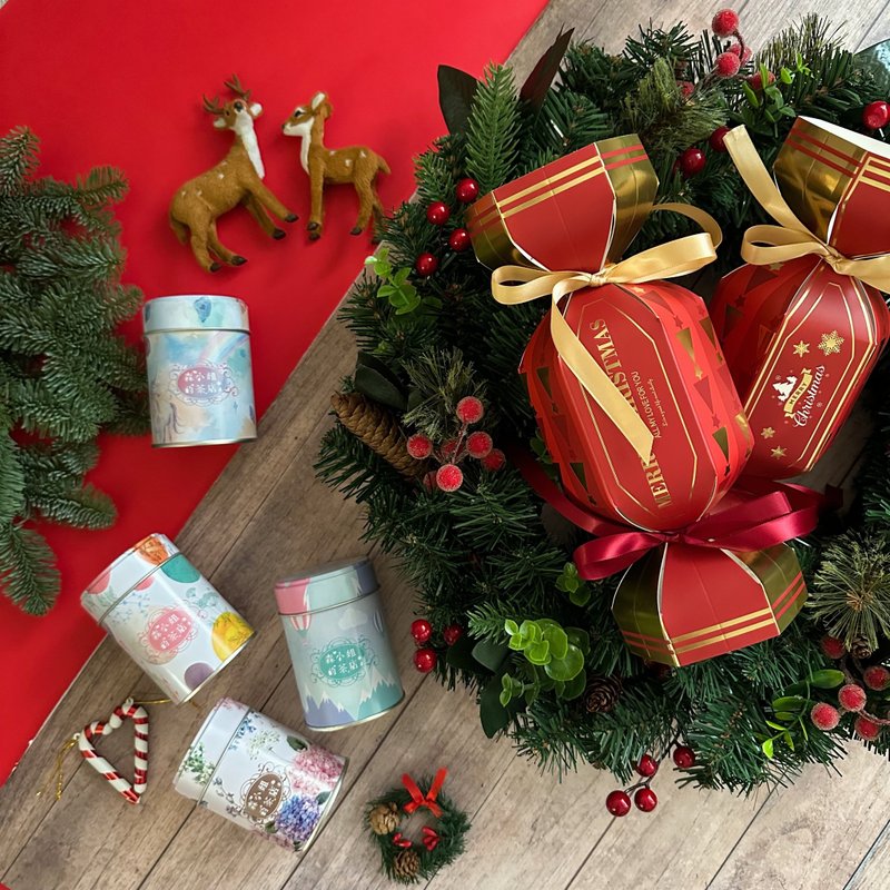 【圣诞礼物】德国果茶+结晶棒糖 ( 升级糖果礼物包装 - 茶 - 新鲜食材 