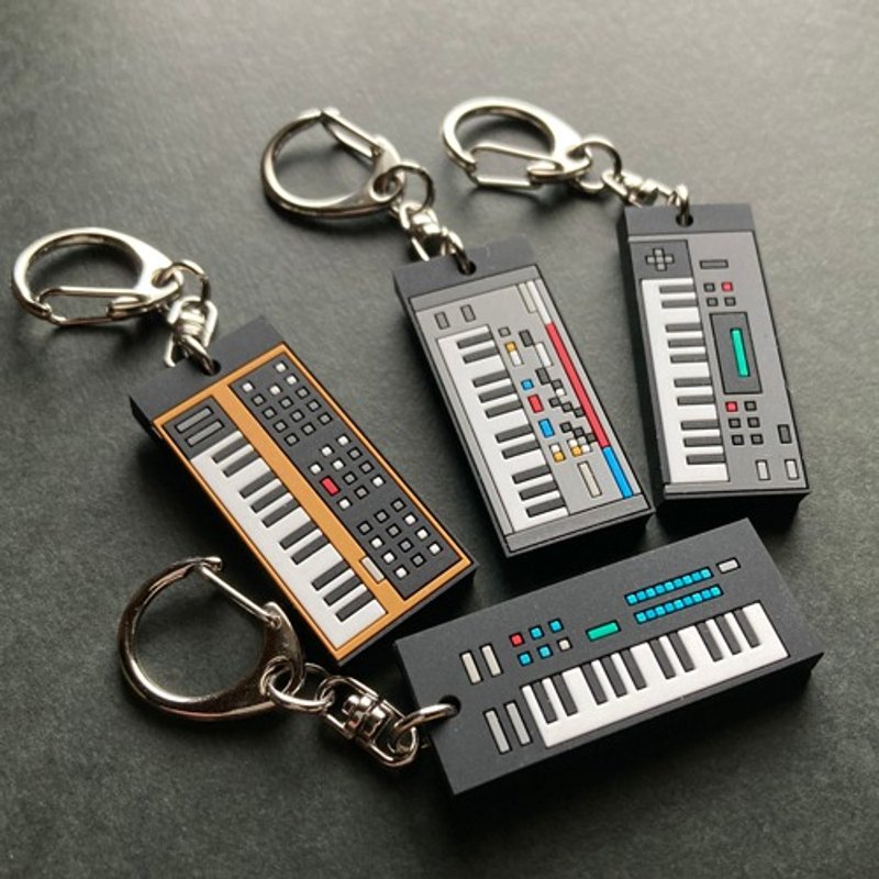 [Keychain] Synth rubber keychain 4 types assorted 4 pieces - 吊饰 - 其他材质 多色