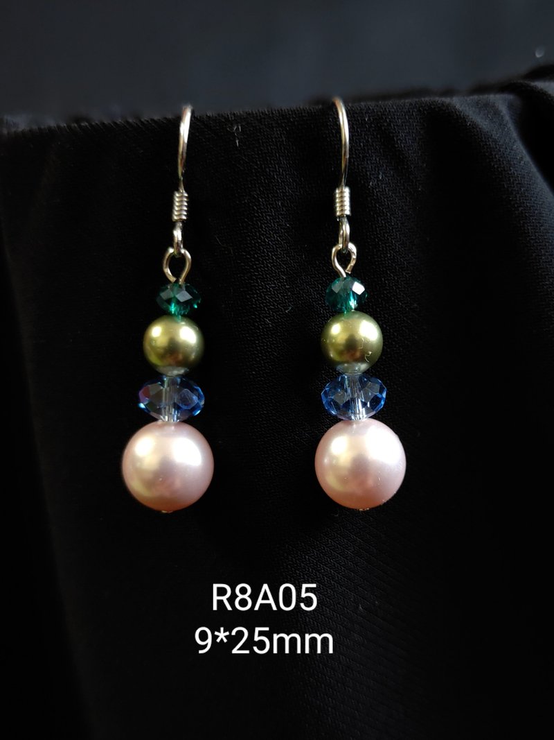 *我是设计*R8A05施华洛世奇水晶.珍珠耳环 - 耳环/耳夹 - 珍珠 