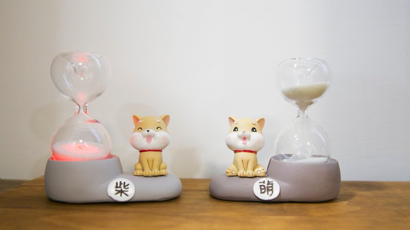 柴犬大学 萌柴沙漏灯 小夜灯  造型饰品 - 灯具/灯饰 - 树脂 卡其色