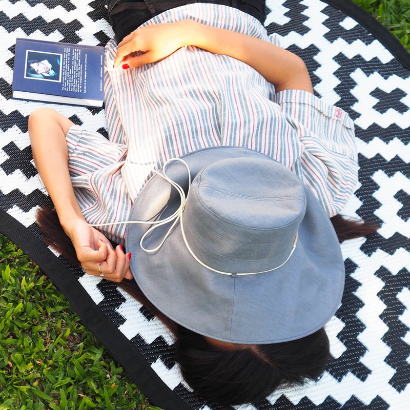 Linen Sun Hat - 帽子 - 棉．麻 多色